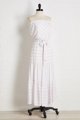 top tier midi dress