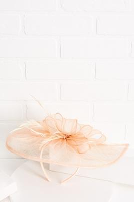 feather mesh fascinator