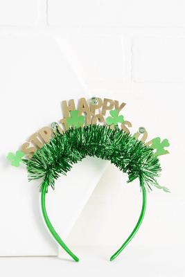 happy st. patrick`s day headband