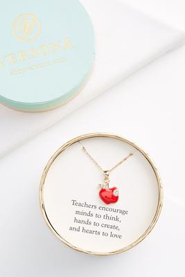 teacher necklace gift