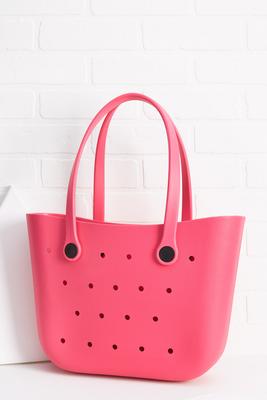 rubber beach tote