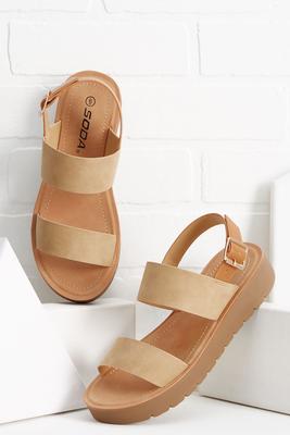 summer tan sandals
