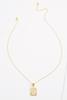  18k S Initial Pendant Necklace