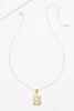  18k K Initial Pendant Necklace