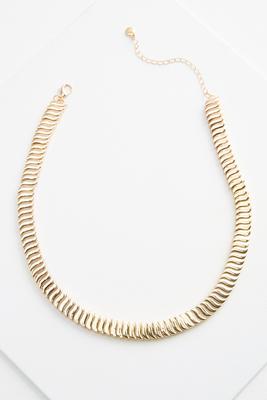 gold ripple necklace