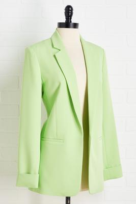 over the drama blazer
