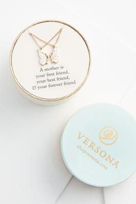 mother and daughter necklace set