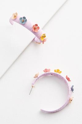 raffia floral hoops