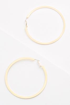 oversized hoop earrings