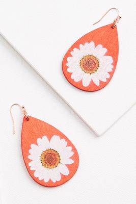 floral printed earrings