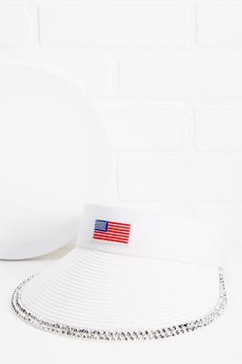 american flag visor