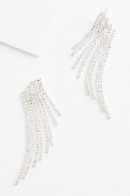 rhinestone fringe earrings