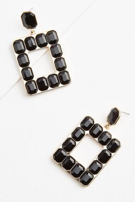 black stone earrings