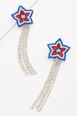 patriotic star earrings