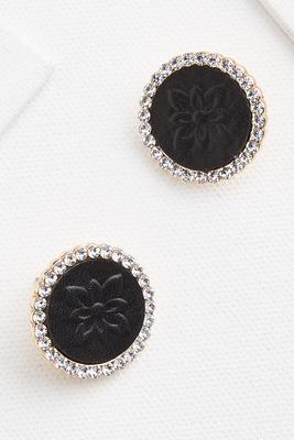 oversized faux leather studs
