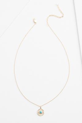 delicate stone necklace 