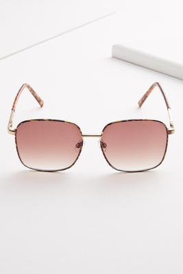 tort metal frame sunglasses