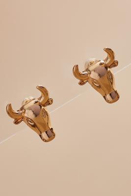 bull head earrings