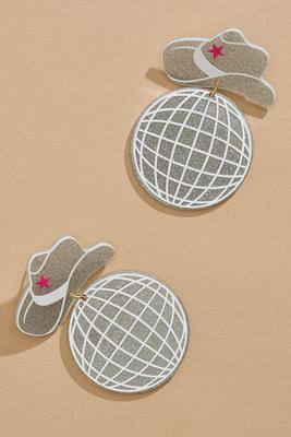 disco cowgirl earrings