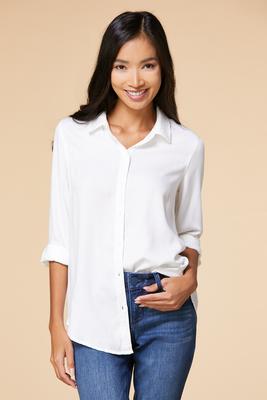 white button down shirt