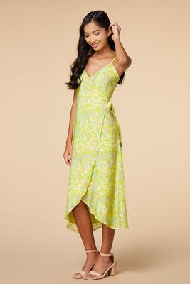 wrap party dress