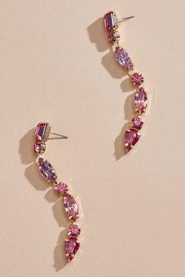 fuchsia stone earrings