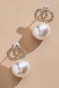  Pearl Rhinestone Earrings