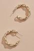  18k Linked Hoop Earrings