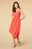  Coral Fiber Dress