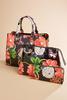  Floral Patent Tote