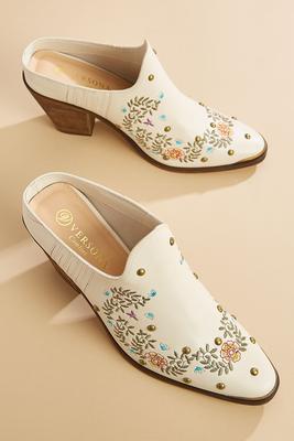 floral embroidered booties