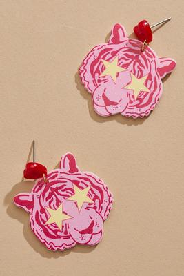 big cat on campus earrings