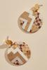  Checkered Dangle Earrings