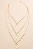  Layered Hexagon Pendant Necklace