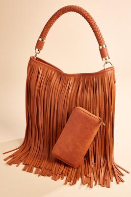 fringe binge handbag set