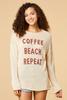  Coffee Beach Repeat Sweater