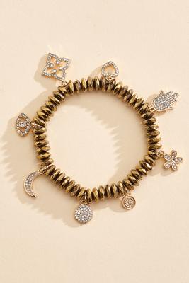 gold charm bracelet