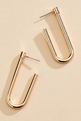 open oval hoop earrings