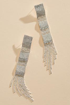 wavy fringe earrings