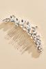  Silver Stone Hair Comb