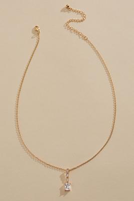 baguette pendant necklace