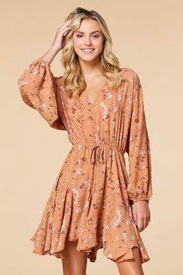 flounce back dress