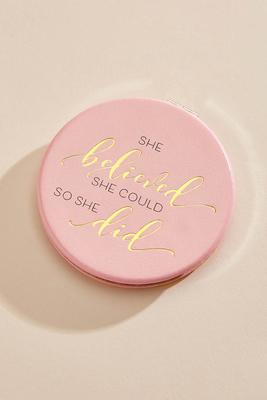 she believed compact mirror