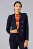  Caché Denim Button Blazer