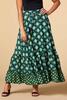  Peacock Chic Maxi Skirt