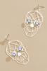  Rhinestone Eye Skull Earrings