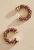  Twisted Leather Hoop Earrings