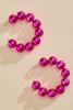  Oversized Bead Hoop Earrings