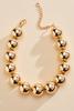  Oversized Gold Bubble Necklace