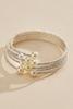  Pearly Rhinestone Cuff Bracelet